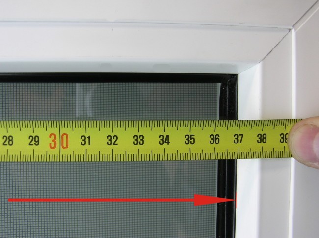 pomiar żaluzji aluminiowych 25 mm